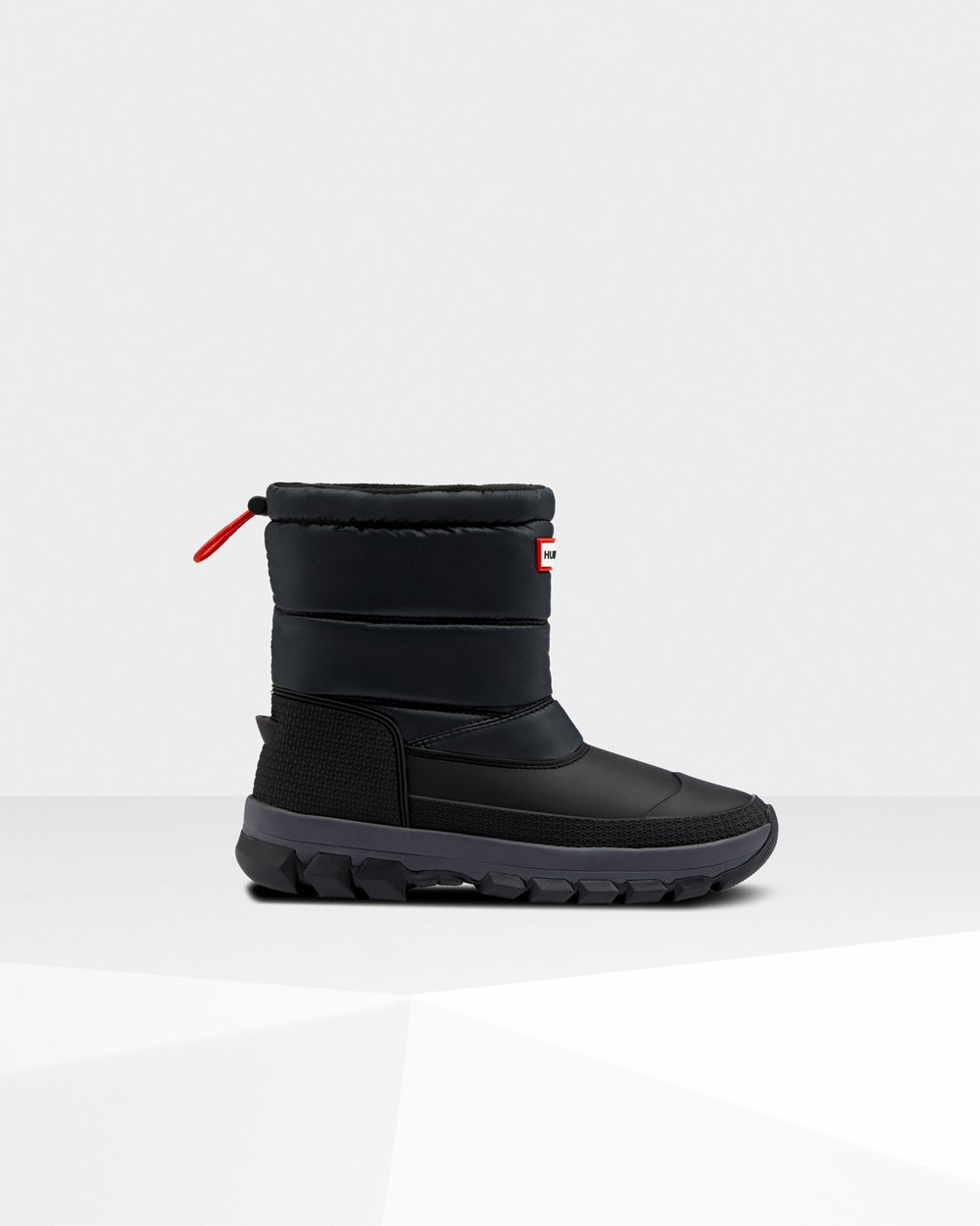 Hunter Original Insulated Short Snow Boots - Shop Online Womens Black - QKSFJP247